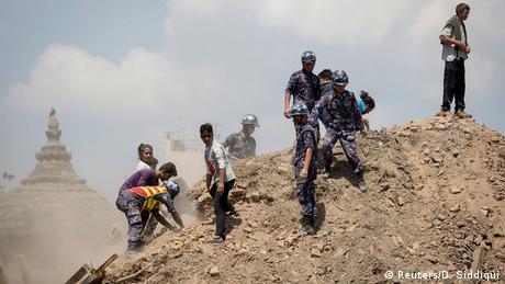 Nepal Rettungsaktion nach Erdbeben in Kathmandu