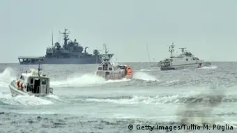 Italien Küstenwache Navy Rettungsoperation