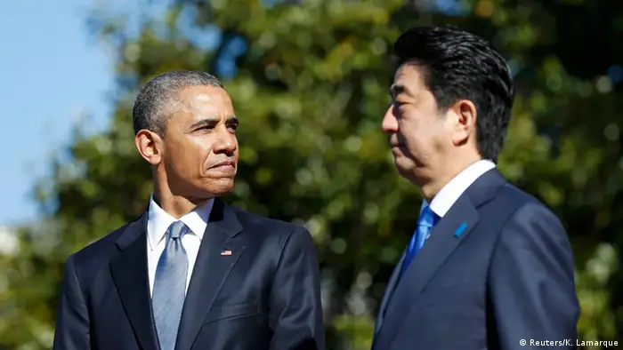 USA Treffen japanischer Premierminister Shinzo Abe mit Obama