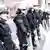 In Baltimore/USA Polizeikordon nach Ausschreitungen (foto: DW)