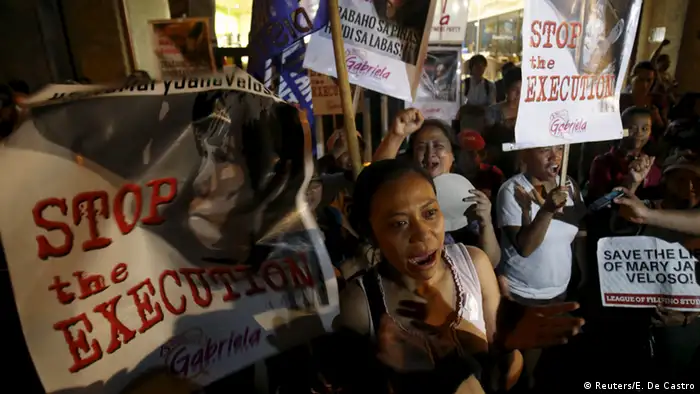 Philippinen Proteste Indonesien Todesstrafe Drogenschmuggeler