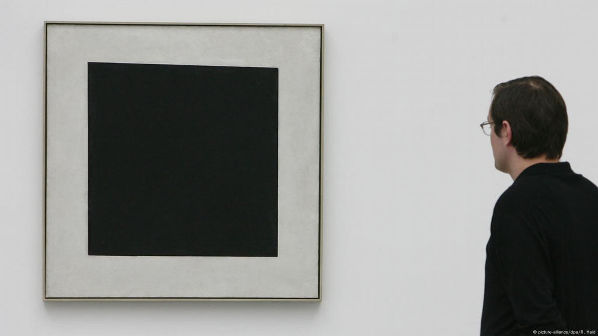 black and white square painting