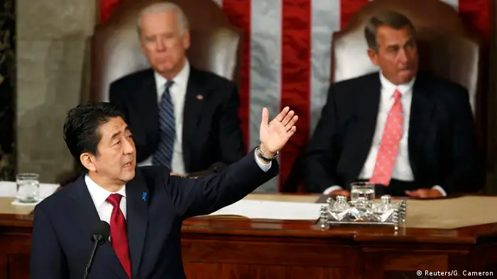USA Japan Premierminister Shinzo Abe vor dem US-Kongress