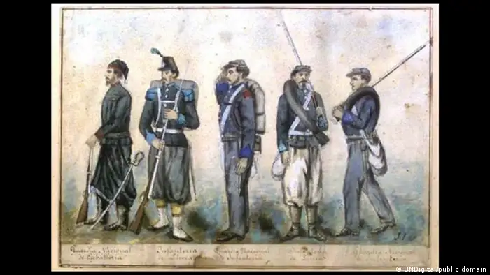 Tripel-Allianz-Krieg Soldaten aus Argentinien