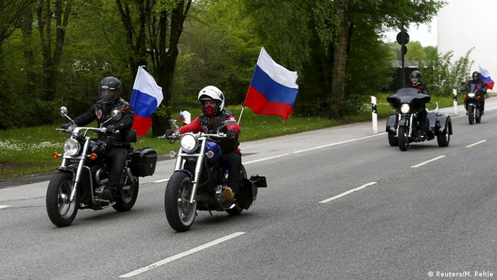 Deutschland Russland Motorradclub Nachtwölfe in Dachau
