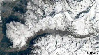 Nepal Langtang Nationalpark Satellitenaufnahme