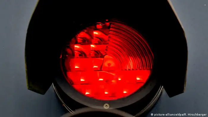 Bahnstreik Deutschland Rote Ampel