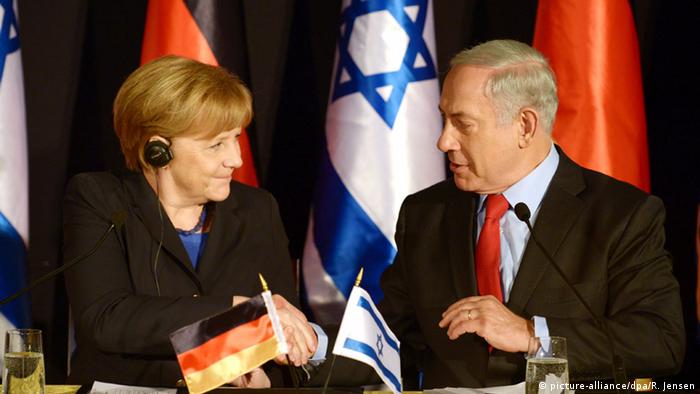 Angela Merkel und Benjamin Netanjahu bei einer Pressekonferenz Anfang 2014 in Jerusalem (Foto: dpa)