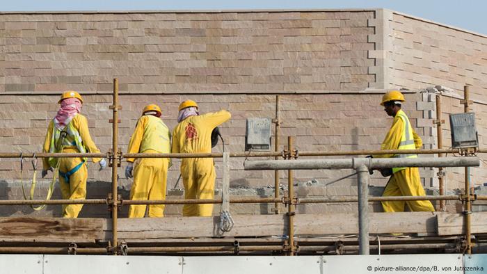 Baustellen in Katar (Foto: Bernd von Jutrczenka/dpa)