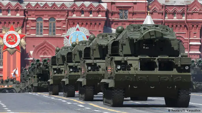Russland Militärparade in Moskau