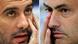 Fußball Trainer Jose Mourinho und Josep Guardiola Fußball Trainer Jose Mourinho und Josep Guardiola