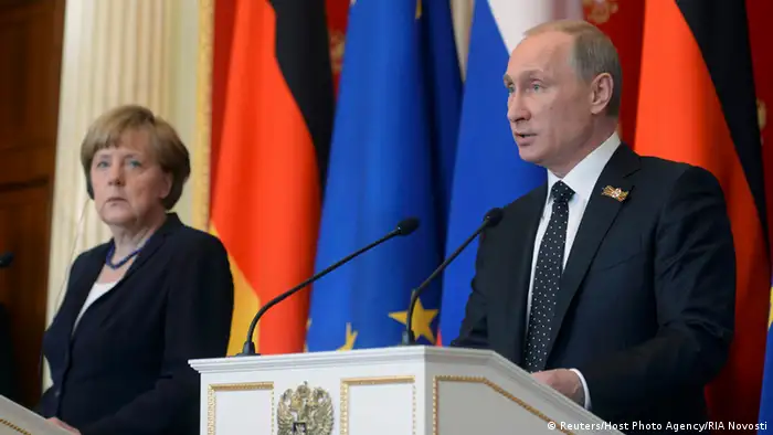 PK Putin und Merkel in Moskau