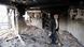 Casa destruída nos confrontos em Kumanovo, reduto da minoria étnica albanesa Casa destruída nos confrontos em Kumanovo, reduto da minoria étnica albanesa
