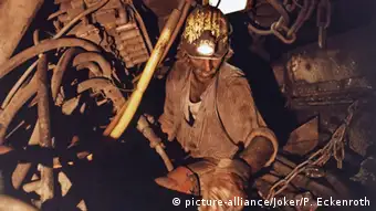 Немецкий шахтер в забое