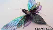 Photo: Insect made of electronic waste. (Source: Julie Alice Chappell) 