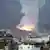 Пожежа після вибуху від авіаудару по Сані