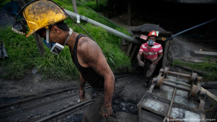Mineros en Colombia.