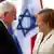 La canciller, Angela Merkel, subrayó el compromiso de su Gobierno con una solución de dos Estados, israelí y palestino, pero insistió en la especial responsabilidad de su país hacia Israel.