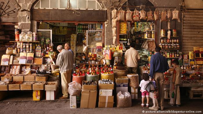 A market in Damascus. The photo is believed to have been taken in 2010.
