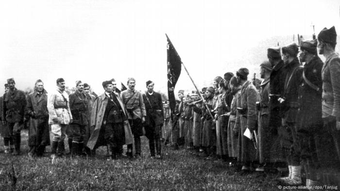 Josip Broz Tito with partisan is Bosnia