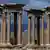 Antike Säulen der weltberühmten Stadt Plamyra, doch es ziehen Gewitterwolken auf. (Foto: Getty Images/AFP/J. Eid)
