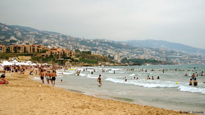 Beach scenery between Beirut and Byblos in September 2014.
