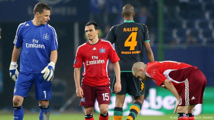 UEFA-Pokal Halbfinale Rückspiel Hamburger SV Werder Bremen 2009 (picture-alliance/dpa/K. Nietfeld)