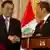 Perus Präsident Humala mit Chinas Premierminister Li Keqiang