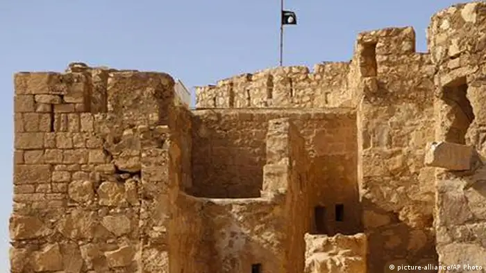 Syrien Palmyra Flagge Islamischer Staat
