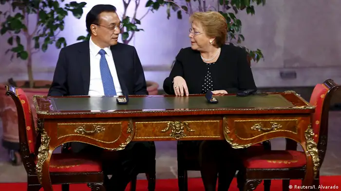 Chile China Li Keqiang bei Michelle Bachelet
