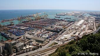 The port of Barcelona