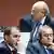 Sepp Blatter, Michel Platini and Prince Ali bin Al Hussein