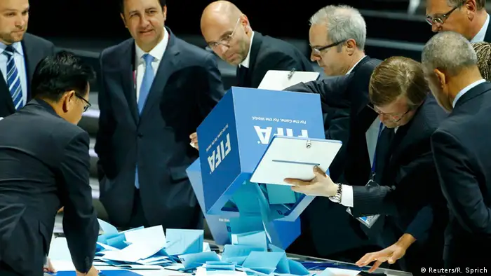 FIFA Kongress Stimmenauszählung