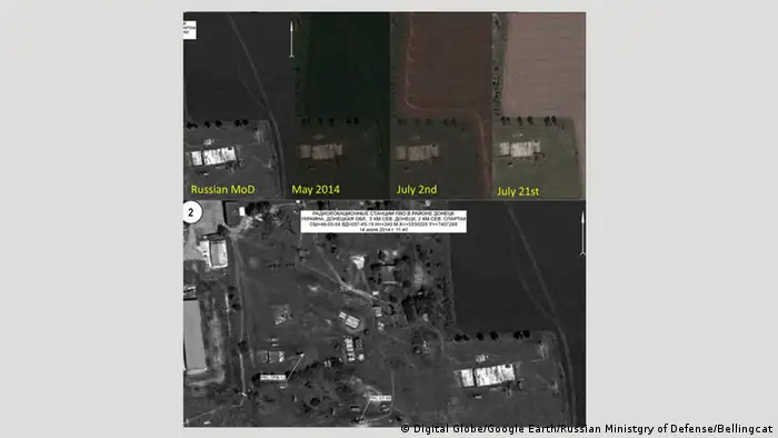 Satelliten-Bild von MH17
