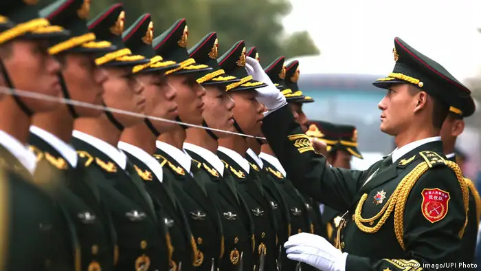 China Soldaten der Ehrengarde in Peking