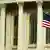 US-Kongress Washington Außenansicht US-Fahne