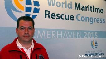 Konstantinos Mitragas, Generalsekretär des Hellenic Rescue Team (Foto: DW/A. Drechsel)