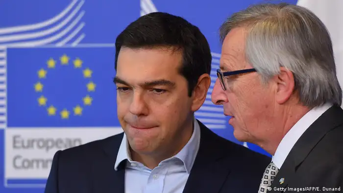 Symbolbild zum Treffen Tsipras - Juncker in Brüssel