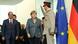 Berlin Pressekonferenz Merkel al-Sisi ägyptischer Offizier Berlin Pressekonferenz Merkel al-Sisi ägyptischer Offizier