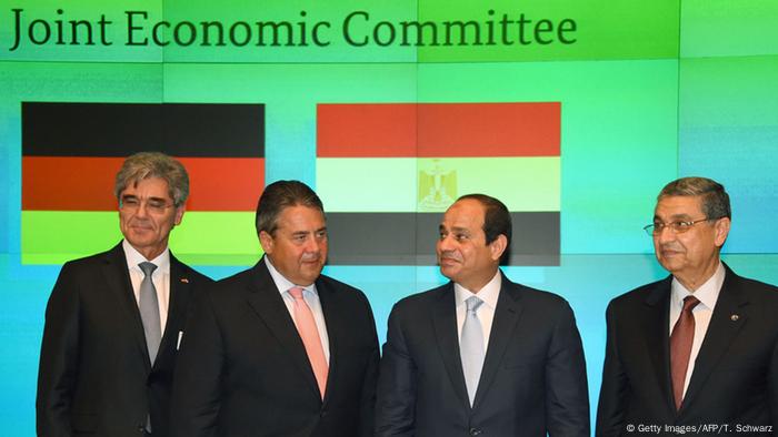 Berlin Treffen al-Sisi Gabriel German-Egyption Joint Economic Committee (Getty Images/AFP/T. Schwarz)