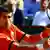 Novak Djokovic beim Tennismatch gegen Rafael Nadal (Foto: EPA/ROBERT GHEMENT)