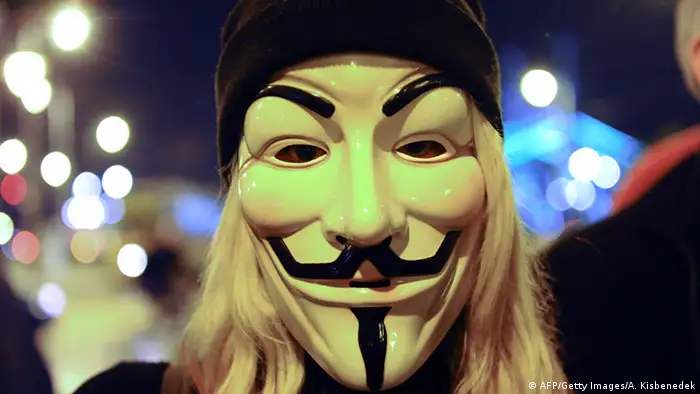 Symbolbild Anonymous Hacker
