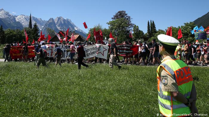G7 Gipfel Garmisch-Partenkirchen Demonstranten