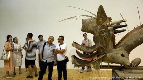 Blick in eine Ausstellung von Ai Weiwei in Peking (AP Photo/Ng Han Guan)