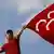Fahne der Partei MHP in der Türkei