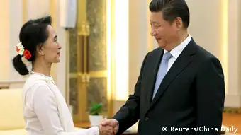 China Myanmar Aung San Suu Kyi bei Xi Jinping