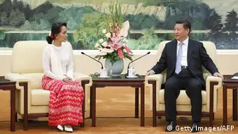 China Myanmar Aung San Suu Kyi bei Xi Jinping