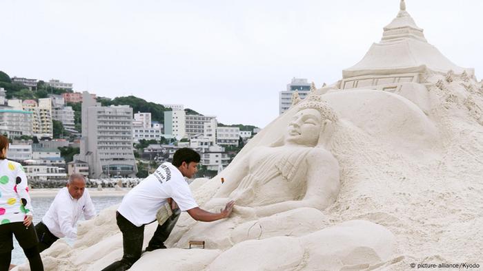 Sandskulpturenfestival in Shirahama Japan