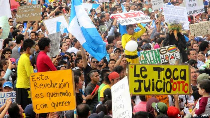 Акция протеста в Гватемале