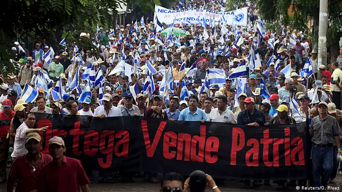 Nicaragua Protest gegen den geplanten Nicaragua-Kanal